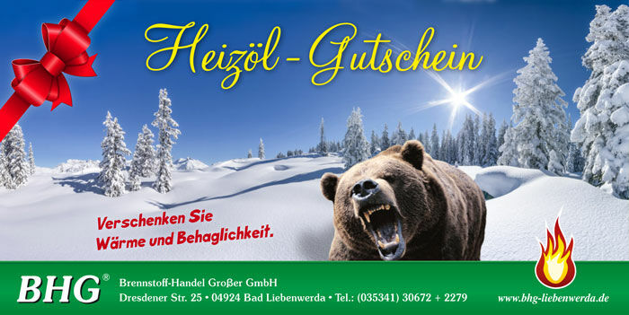Heizöl Gutschein der BHG® Brennstoff-Handel GmbH